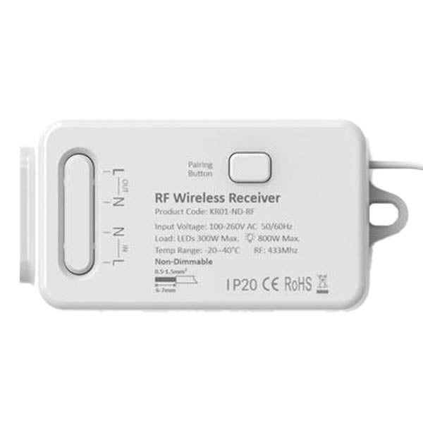 One Channel RF Non-Dimming  Kinetic Switch Receiver