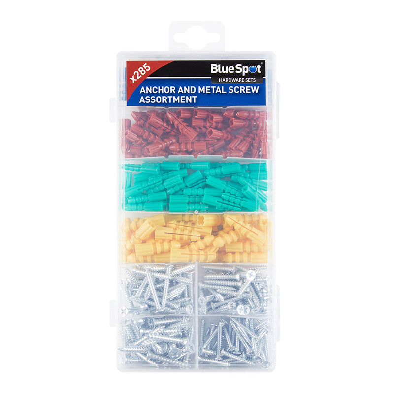 285 Pce Assorted Anchor  and Metal Screw Set