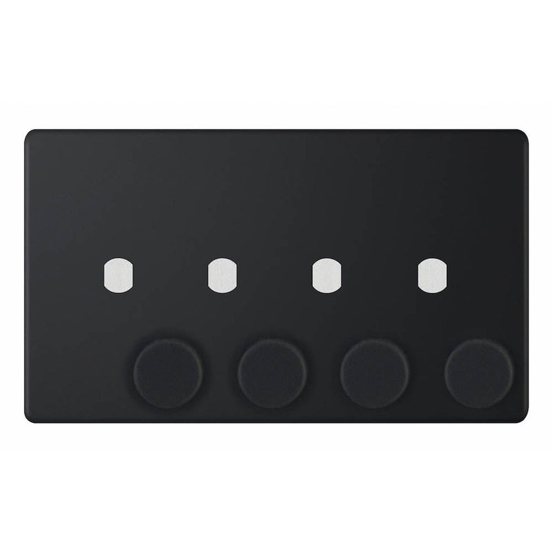 4 Gang Dimmer Plate with Knob