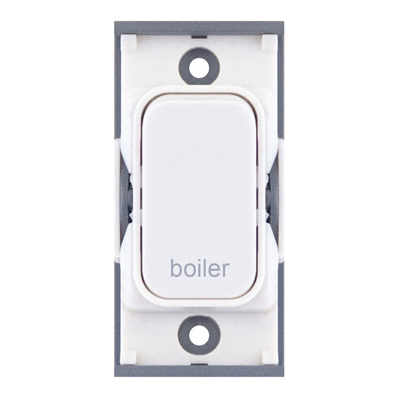 20 Amp DP Modular Switch – Marked “boiler” White