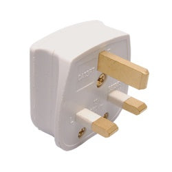 QA Tough Plastic Plug Top - White