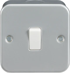 1G 2W SWITCH METAL CLAD