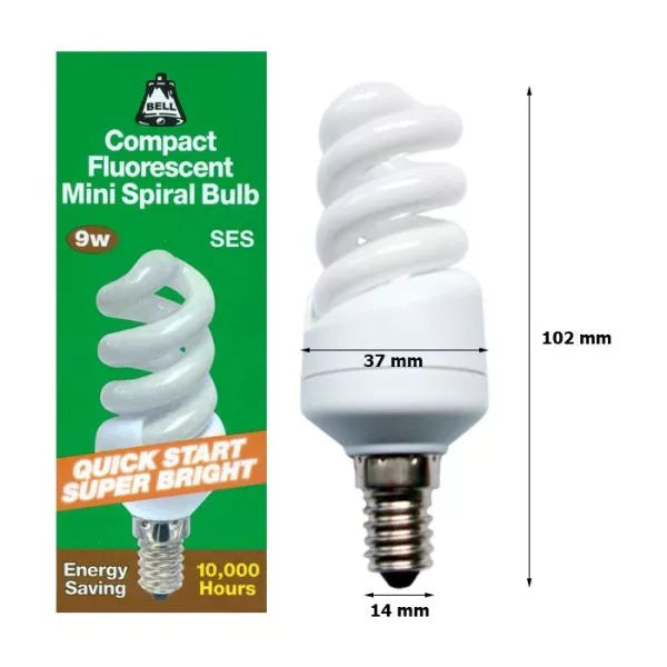 9W SES MINI SPIRAL LAMP