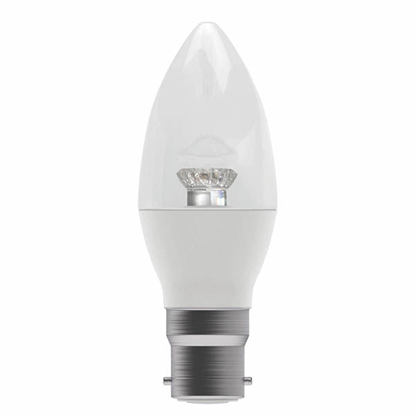 2.1W LED Filament Clear Candle Non-Dimmable - BC, 2700K