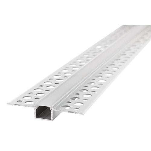 PROFILE ALUMINIUM NARROW RECESSED 2M FROSTED DIFFUSER