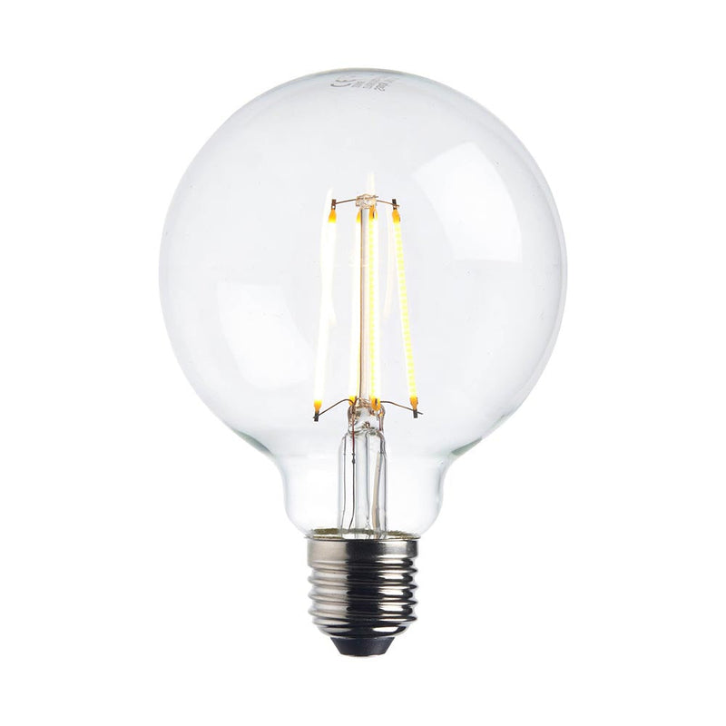 7W E27 G95 WARM DIMMABLE CLEAR