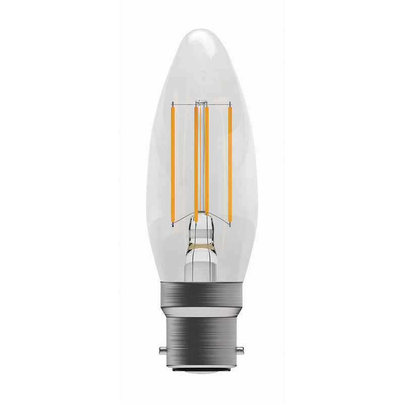 3.3W LED Filament Candle Lamp - BC 2700K