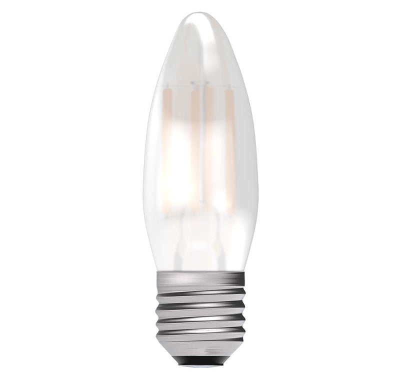 3.3W LED Filament Candle Lamp -  Satin ES 2700K