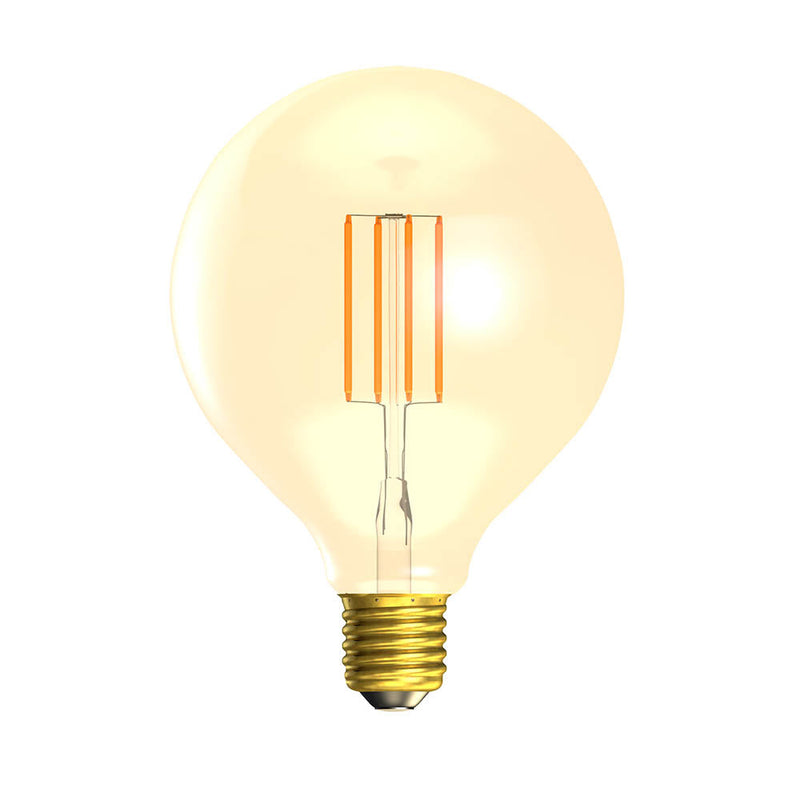 3.3W LED Vintage 125mm Globe  - Amber - ES 2000k