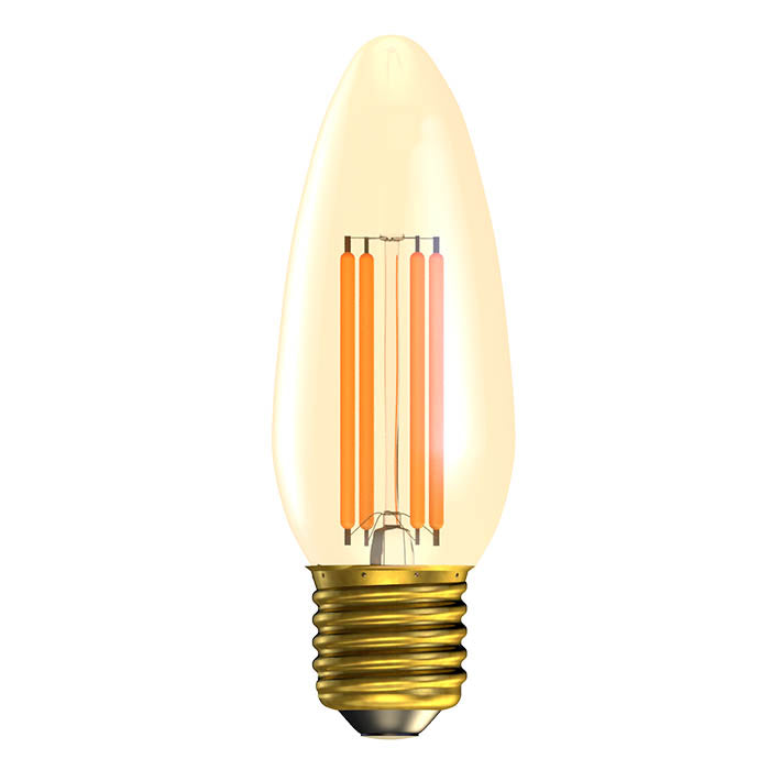 3.3W LED Vintage Candle - Amber ES 2000K