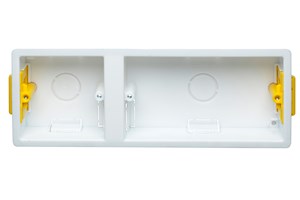 1 + 2 Gang Dual Accessory Dry Lining Back Box - 35mm