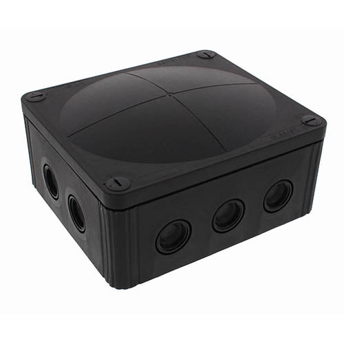 Wiska Black Waterproof Box Enclosure - IP66 (76 x 76 x 51mm)