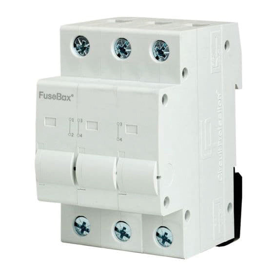 3 Pole DIN Rail Connector