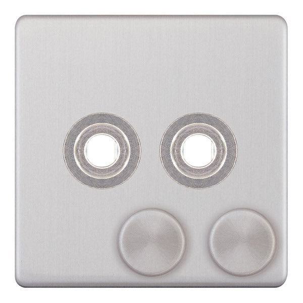 2 Gang Dimmer Plate