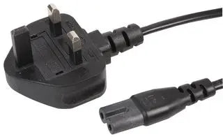 FIGURE8 MAINS LEAD C/W PLUG 2M