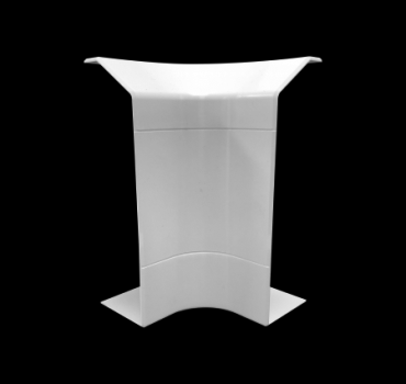 White PVC Skirting Internal Corner