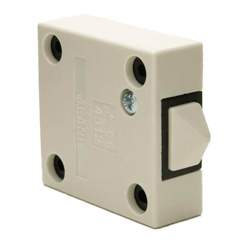 2A Push to Break Switch - White