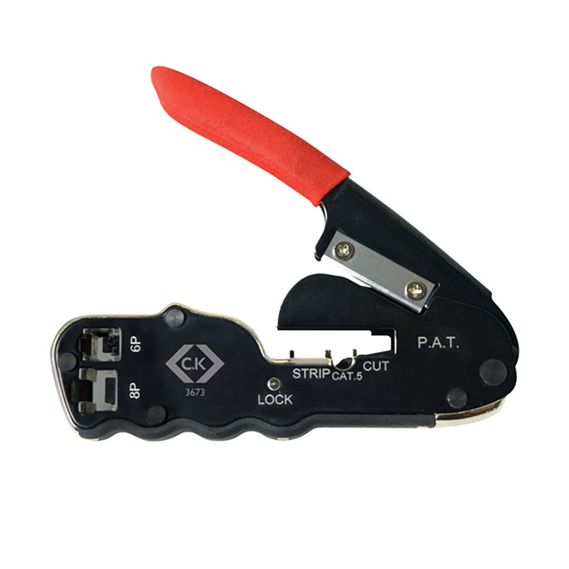 Compact Ratchet Crimper for Modular Plugs