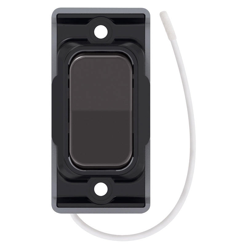 Retractive On / Off Switch – Black Nickel with Black Insert