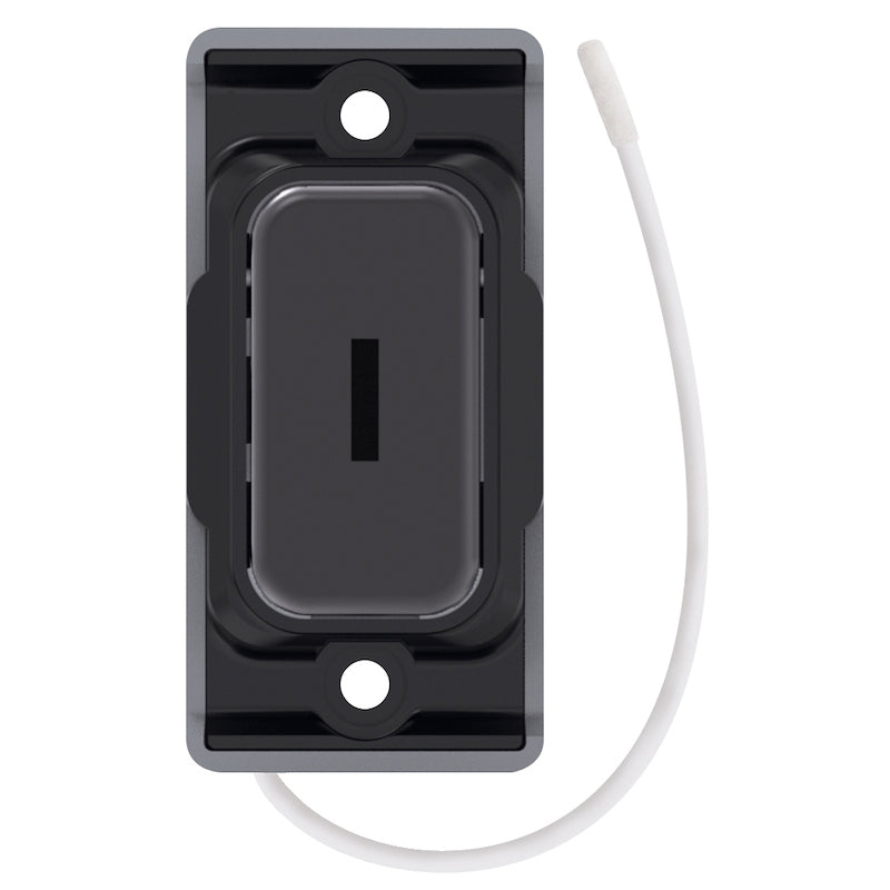 Push On / Off Emergency Key Switch - Black Nickel with Black Insert