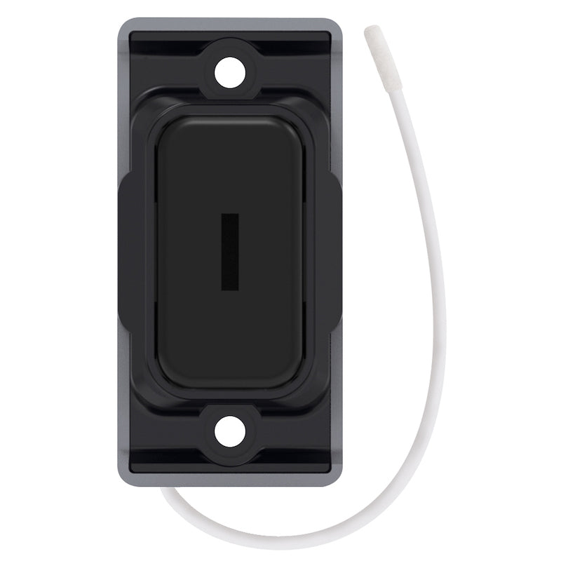 Push On / Off Emergency Key Switch - Matt Black with Black Insert