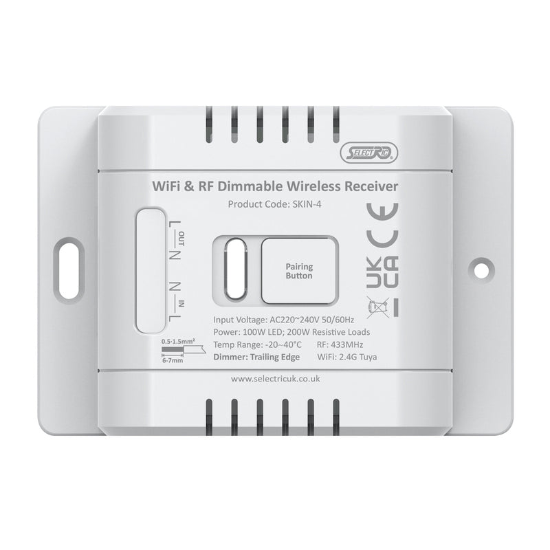 Kinetic Wireless Receiver – Smart & Standard On / Off Control for Dimming