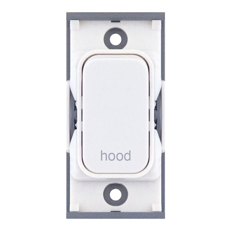 20 Amp DP Modular Switch – Marked “hood” White