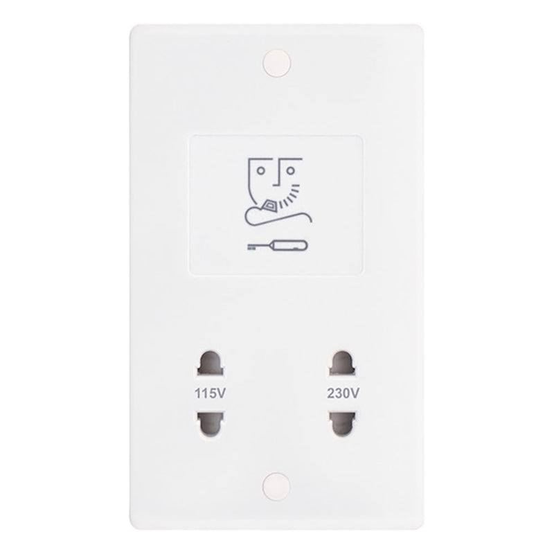 Dual Voltage Shaver Socket – 115V & 230V Output