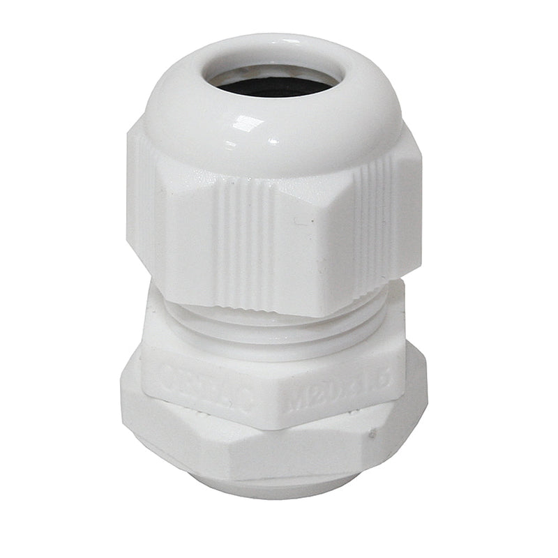 QA Polyamid Cable Gland - IP65 - 20mm - White