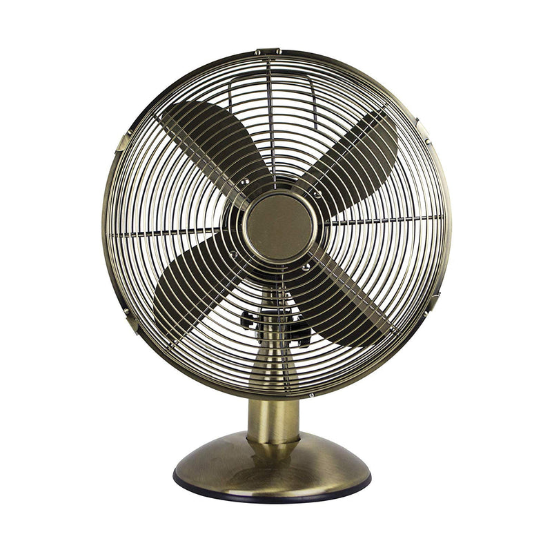 12 inch Retro Style Oscillating Portable Desk Fan