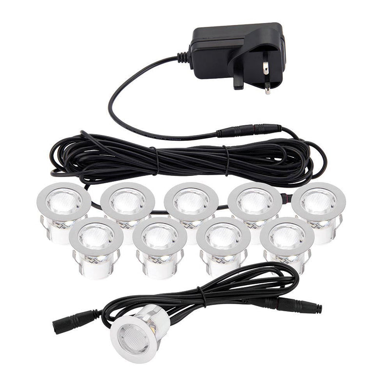 Kios 0.45W IP44 10 Piece Deck Light Kit