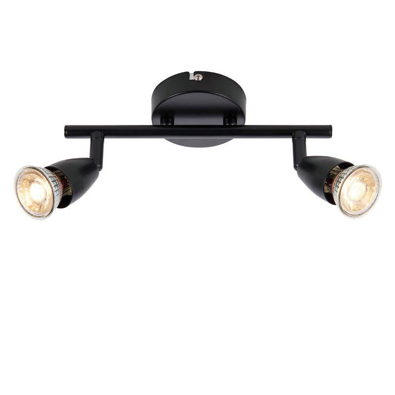 Black ‘Amalfi’ 2 x 35W Twin Spotlight