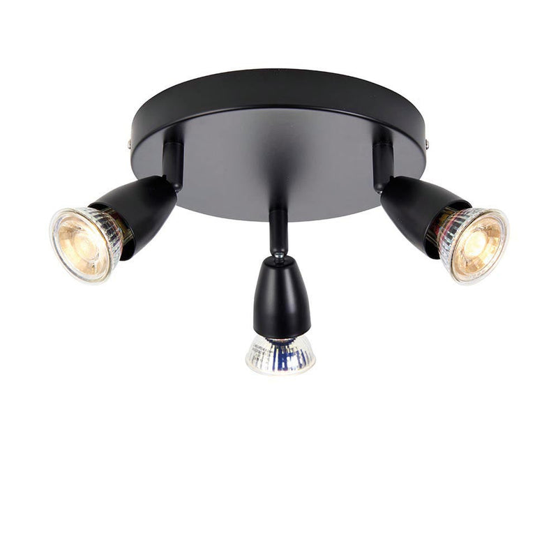 Black ‘Amalfi’ 3 x 35W Triple Spotlight