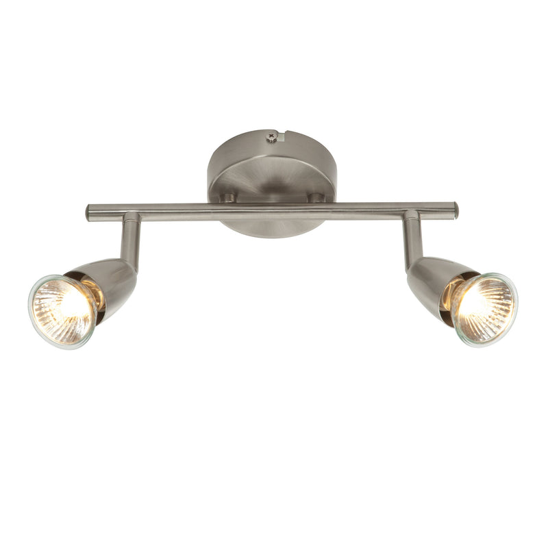 Satin Nickel ‘Amalfi’ 2 x 35W Twin Spotlight