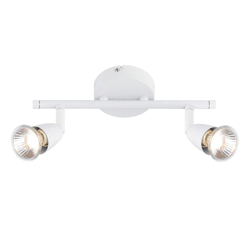 White ‘Amalfi’ 2 x 35W Twin Spotlight