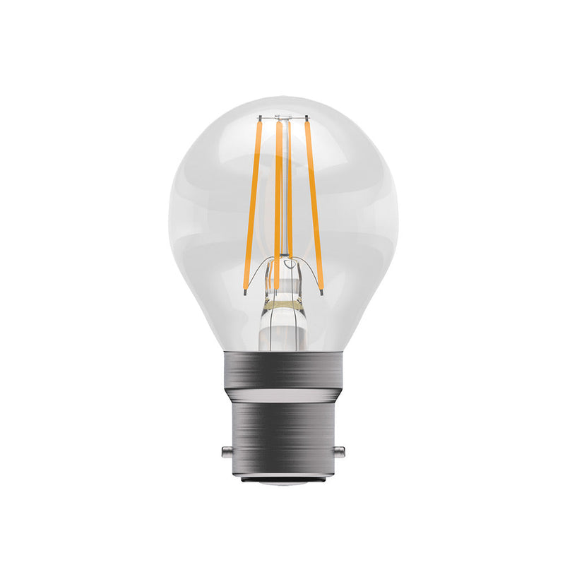 3.3W LED Filament Clear Round - BC, 4000K