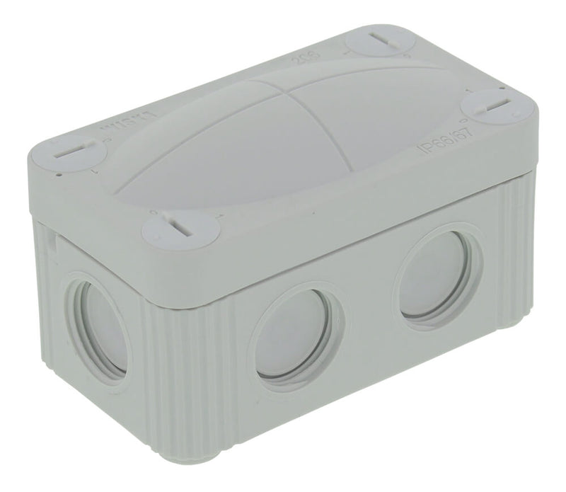 WISKA Grey 85x49 x51mm Junction Box