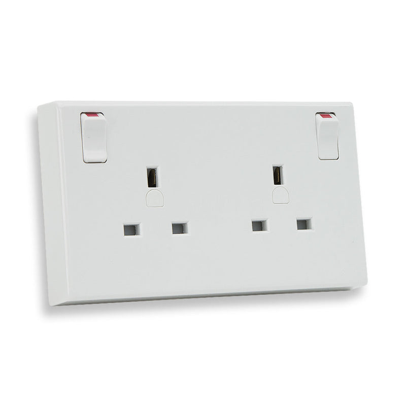 1 to 2 Gang Converter Socket - 13 Amp