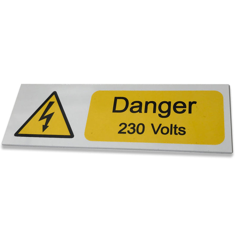 DANGER 230 VOLTS 75x25