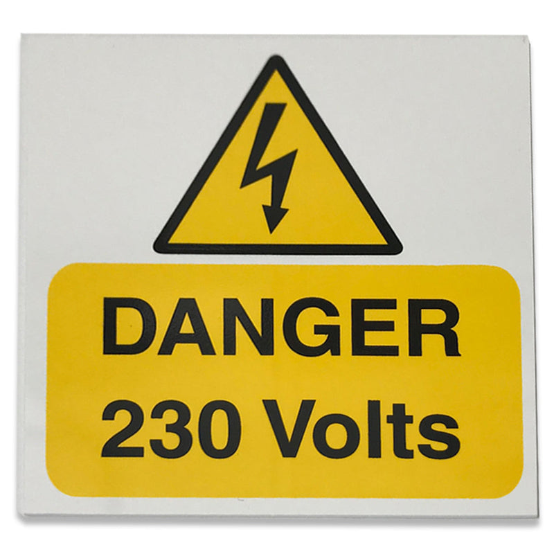 DANGER 230 VOLTS 75x75