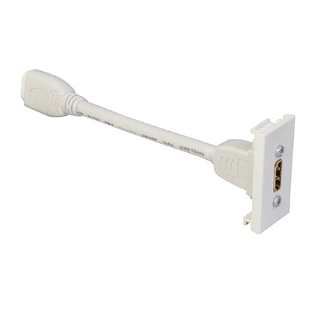 Slimline HDMI With Ethernet Data Module - White