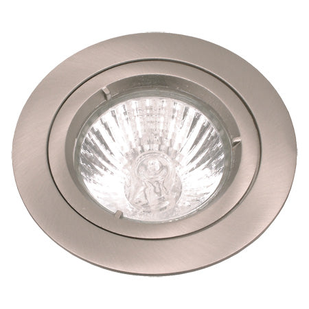 230v GU10 Fixed Twist & Lock Downlight - Satin Chrome