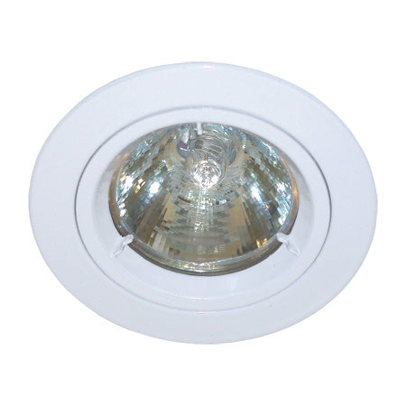 230v GU10 Fixed Twist & Lock Downlight - White