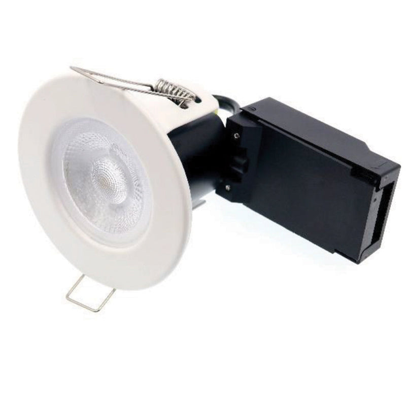 5W IP65 3K Fixed Downlight - White Bezel