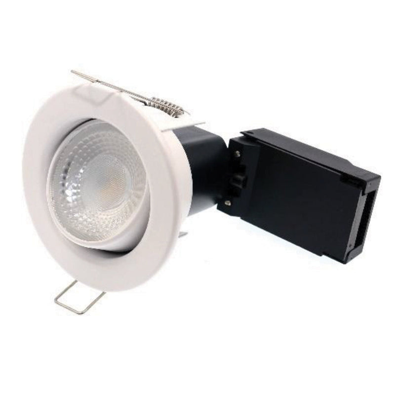 5W IP20 3K Tilt Downlight - White Bezel