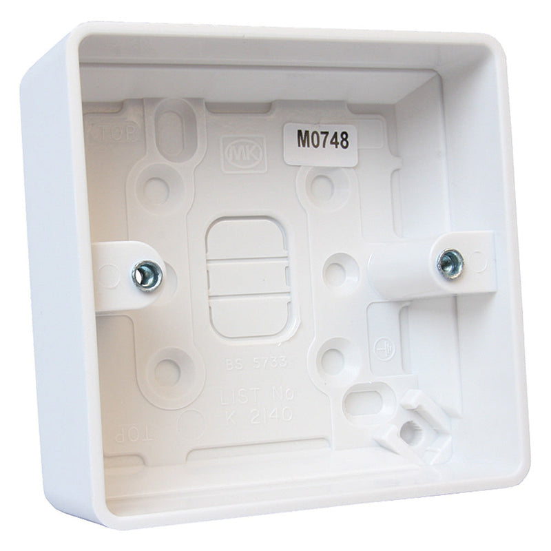 MK Surface Box - 1 Gang 30mm White