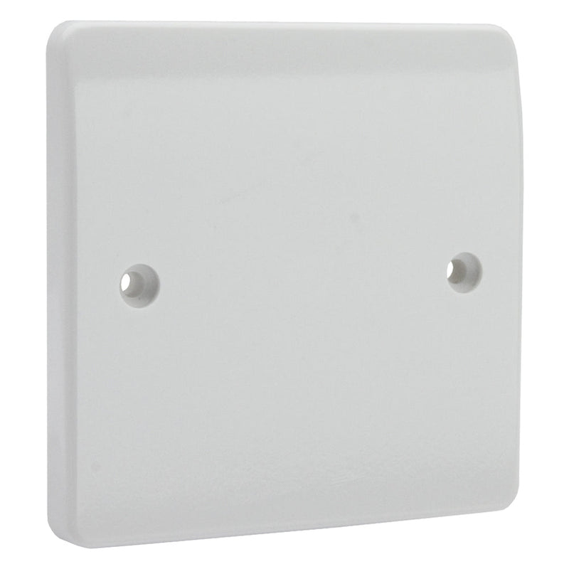 MK Logic Plus Single Gang Blanking Plate - White