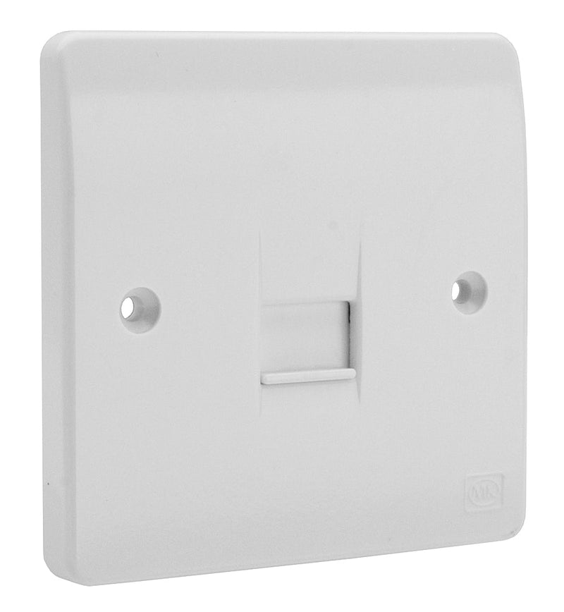 MK Logic Plus Telephone Master Socket - White