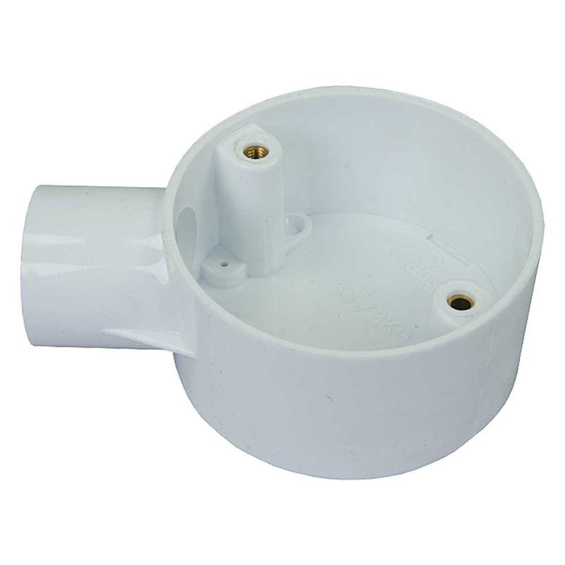 PVC Conduit Terminal Box 20mm - White