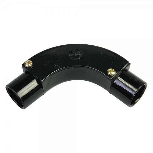 PVC Conduit Inspection Bend 25mm - Black